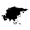 Artificial Intelligence in Robotics Map Icon