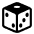 ar/vr game die icon