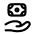 digital finance hand money icon