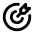 rising traffic target icon